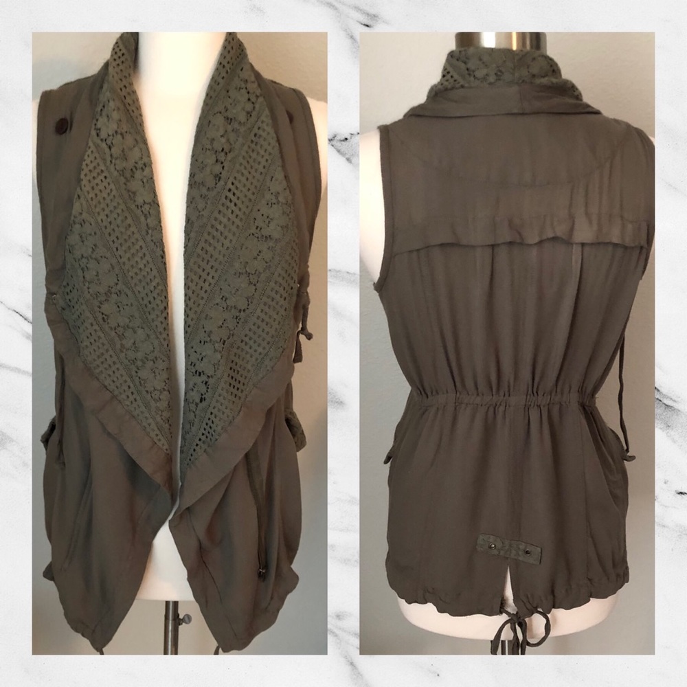 😍Francescas Miami Oversized Military Coat/Vest - Picture 2 of 8